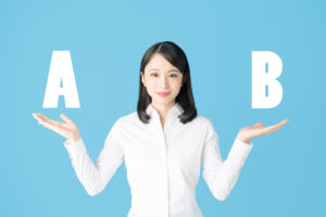 ラミネートベニアとブラックフィルムの比較